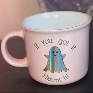 Halloween Holographic Ghost “If You Got it, Haunt It” Coffee Mug
